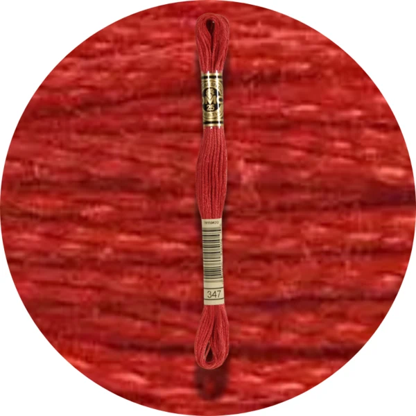 DMC Mouliné Spécial 25 Broderigarn, Ensfarvet, Røde/Gule/Orange nuancer